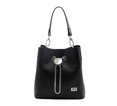 Дамска елегантна чанта черна 967 M105 Eylul Silver&amp;Polo