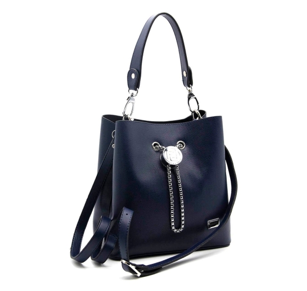 Дамска елегантна чанта синя 967 M105 Eylul Silver&Polo