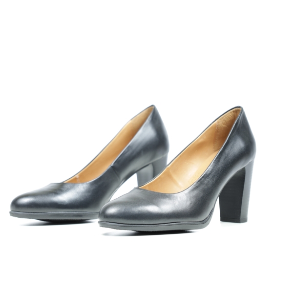 Дамски елегантни обувки на ток черни 77/653 Modabella