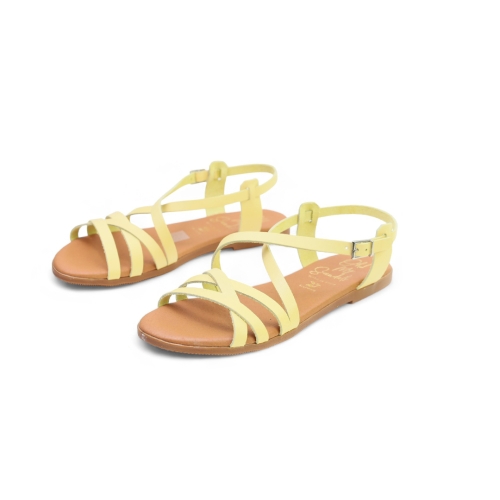 Дамски ежедневни сандали жълти 5320 Oh My Sandals