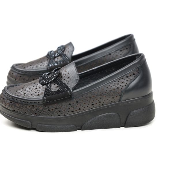 Дамски ежедневни обувки черни 404-101-21