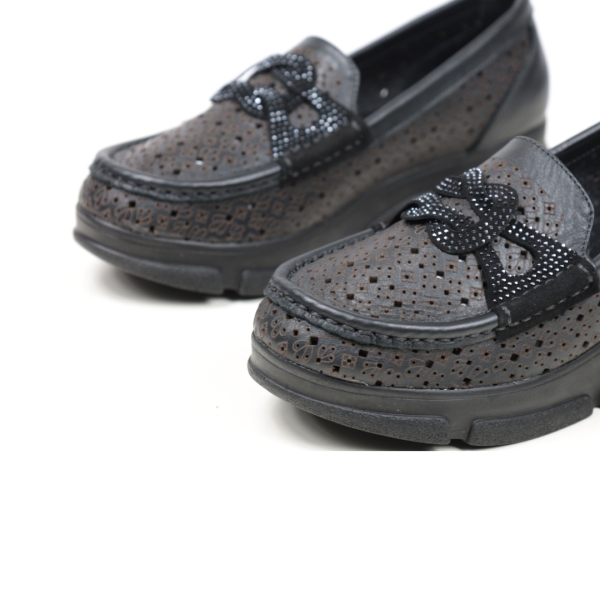 Дамски ежедневни обувки черни 404-101-21