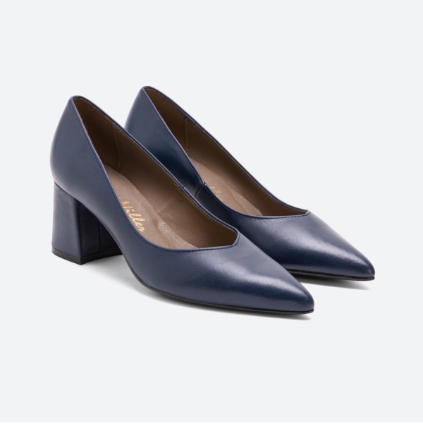 Дамски елегантни обувки сини 5136F H-1027 Patricia Miller