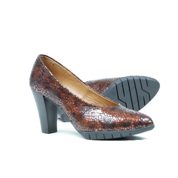 Дамски елегантни обувки на ток червени 53/1473 GS Modabella