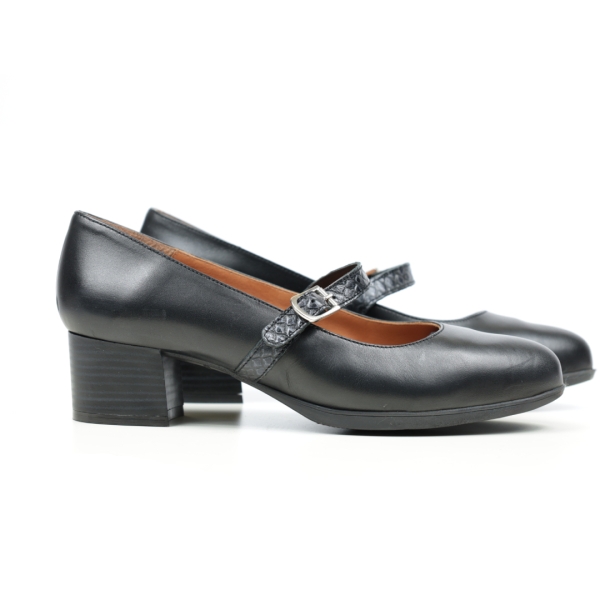 Дамски ежедневни обувки на ток черни 19/124 Modabella