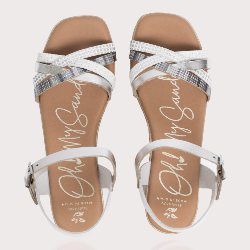 Дамски ежедневни сандали в бяло 5218 Oh my sandals