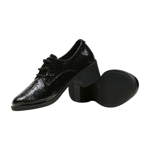 Дамски елегантни обувки черни 601-16