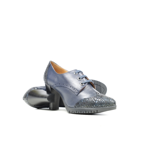 Дамски елегантни обувки на ток тъмно сини 107/1148 GS Modabella