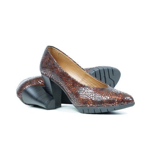 Дамски елегантни обувки на ток червени 53/1473 GS Modabella