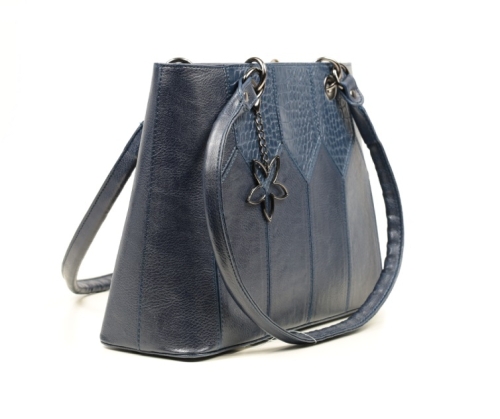 Дамска елегантна чанта синя 2617